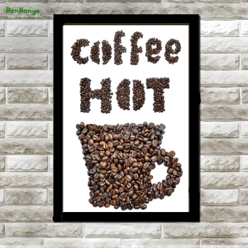 

Minimalist Nordic Posters and Prints Coffee Beans Canvas Painting Coffee Store Wall Art Picture Kitchen Wall Painting D34