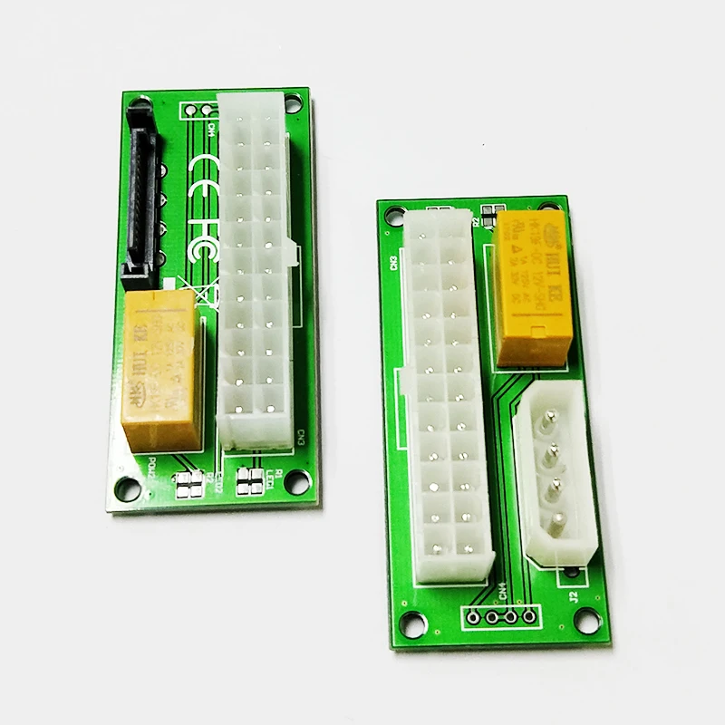 SATA 4Pin Настольный ATX 24PIN двойной блок питания синхронизатор запуска удлинитель