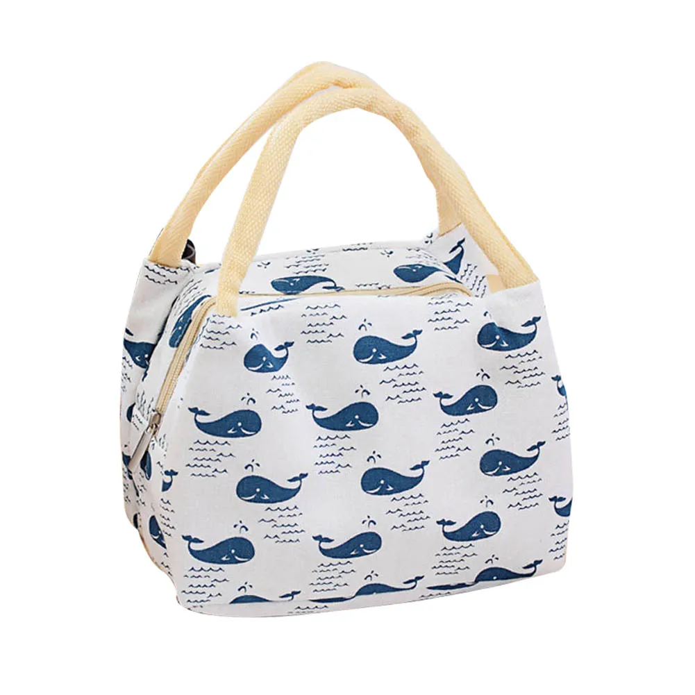 

Fashion Cotton&Linen Kept Warm And Fresh Insulated Cold Storage lunch Bag Waterproof Portable Insulation Bags Insulation Package