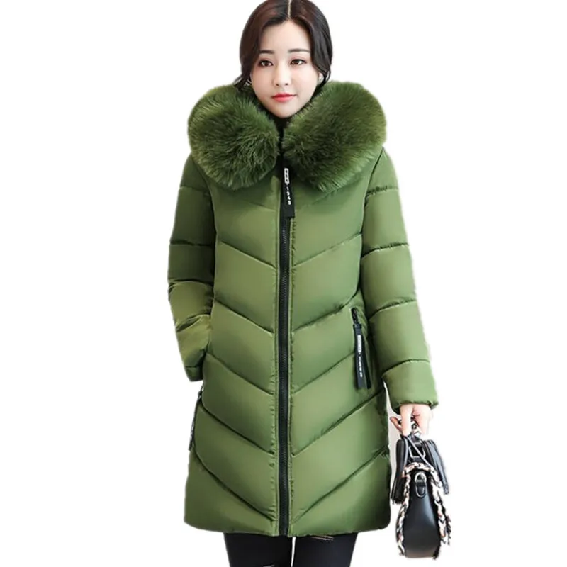 Winter Warm Women Clothing Slim Down Jackets Coats Plus