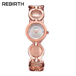 2018 Перерождение Для женщин часы уникальные модные Повседневное кварц-часы наручные часы розовое золото платье Вечерние Для женщин часы