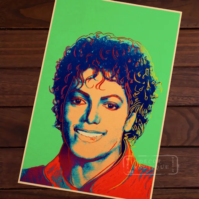 Michael Jackson Smile Pop Art Andy Warhol Vintage Clic Retro Michael Jackson Smile Pop Art Andy Warhol Vintage Clic Retro Canvas Painting Frame Poster Diy Wall