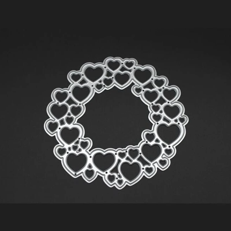 

YLCD180 Love Circle Metal Cutting Dies For Scrapbooking Stencils DIY Album Cards Decoration Embossing Folder Die Cuts Template