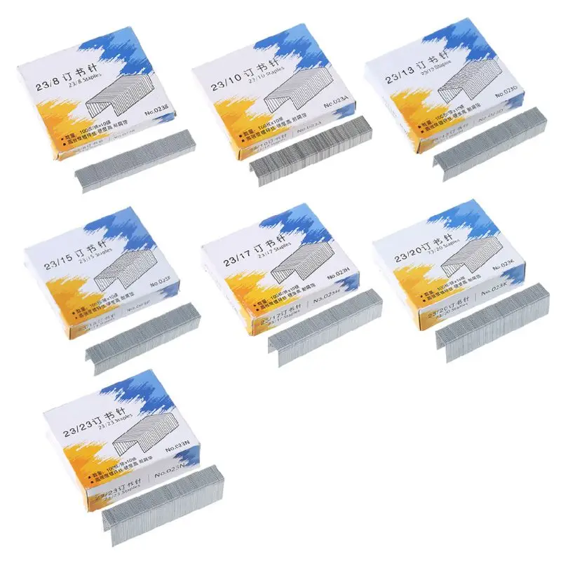 

1000Pcs/Box Heavy Duty 23/8 Metal Staples For Stapler Office School Supplies Stationery