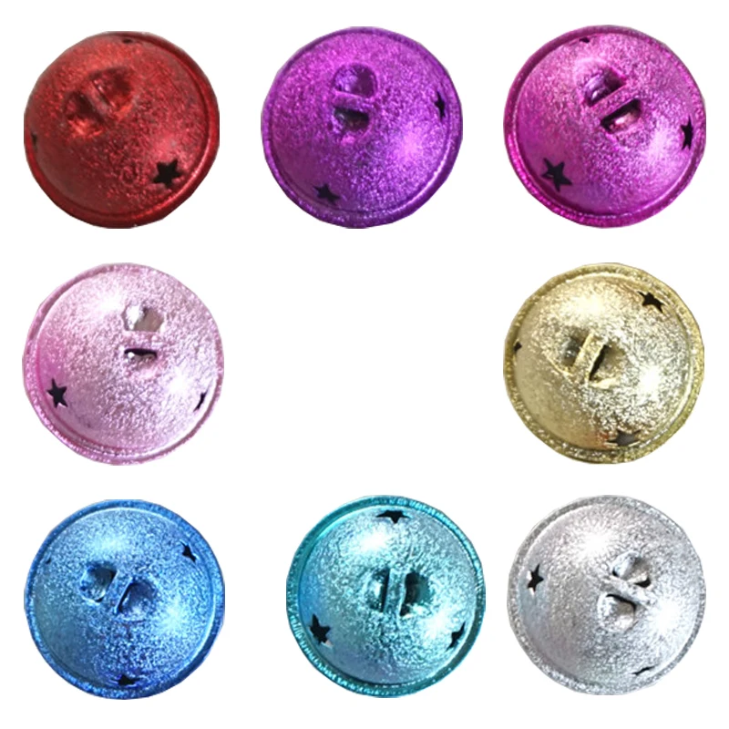 

10PCS/LOT Matte Star Jingle Bell Pendant Decor DIY Christmas Tree Gifts party decorations