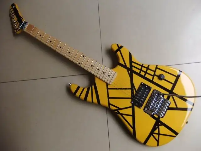 

New Arrival Cnbald Kr@mer Electric Guitar one piece pickups / tremolo system in yellow 110918