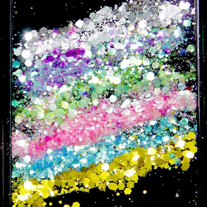 Смешанные блестящие цвета блестки Spangles полимерные наполнители кристаллическая