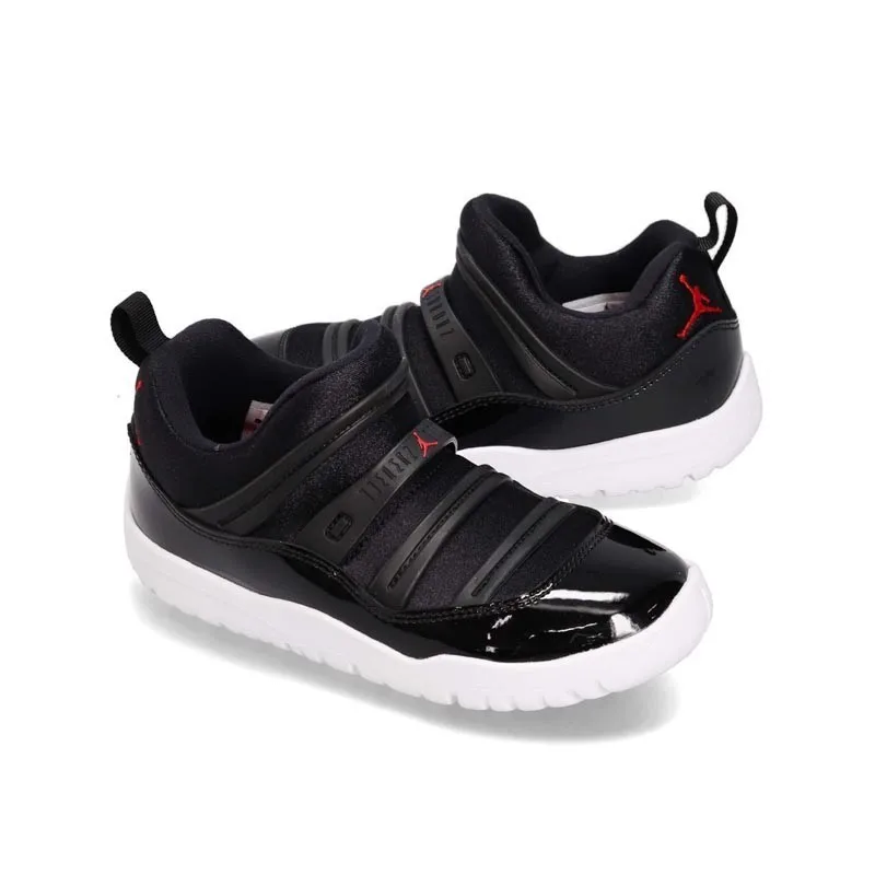 Tanie AIR JORDAN 11 LITTLE FLEX oryginalne dziecięce buty oddychające lekkie dziecięce buty do biegania sportowe trampki # BQ7101