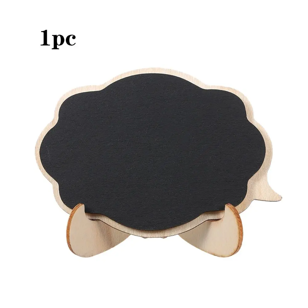 1 шт./10pcs3D мини толще черный Chalkboards деревянный небольшой доски для записей знаки свадеб и вечерние украшения с мольберт стенд