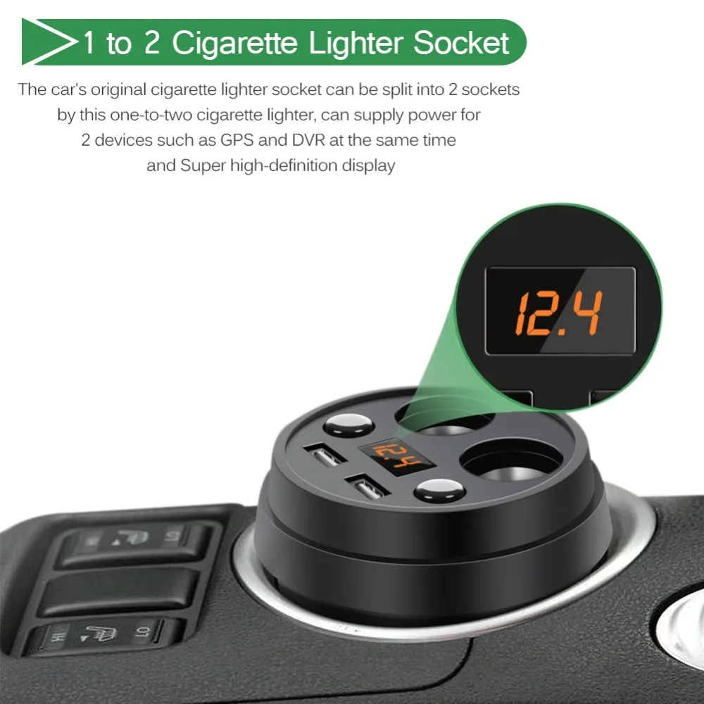 two Cigarette Lighter Socket (2)