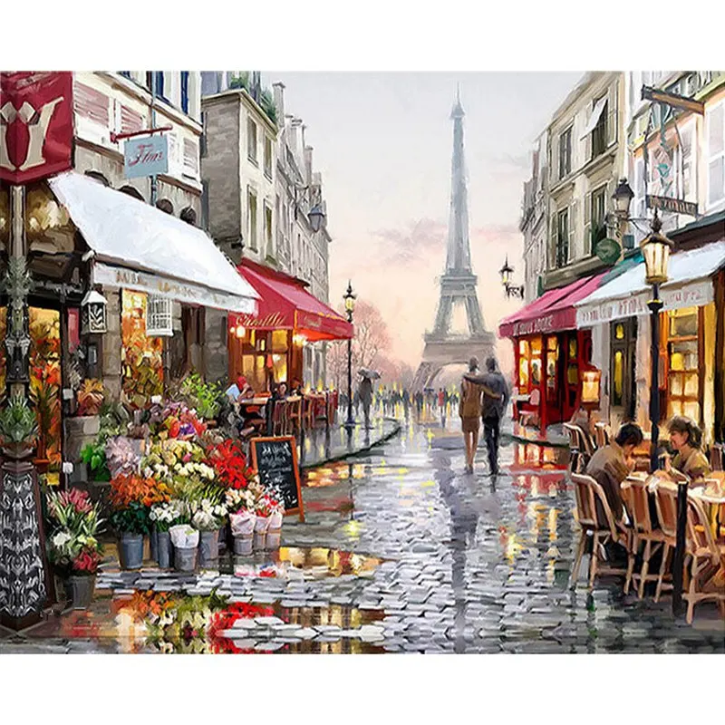 

Cutiepop DIY Full Round 3D Diamond Painting Luxury Landscape Sunset Resin Rhinestone Picture Paste Mosaic Embroidery NCP055