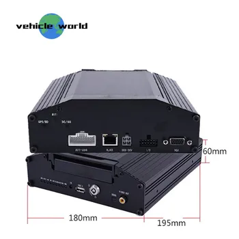 

Vehicle Trailer Truck Taxi Car School Bus 720P AHD HDD SD Card 4Ch Mobile dvr