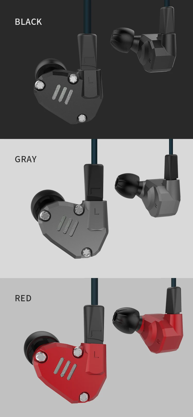 KZ ZS6 2DD+ 2BA наушники-вкладыши гибридные Hi-Fi Monito наушники для бега спортивные DJ наушники-вкладыши Наушники-вкладыши ZS5 ZS10 ES3 ED12 ED4 AS10