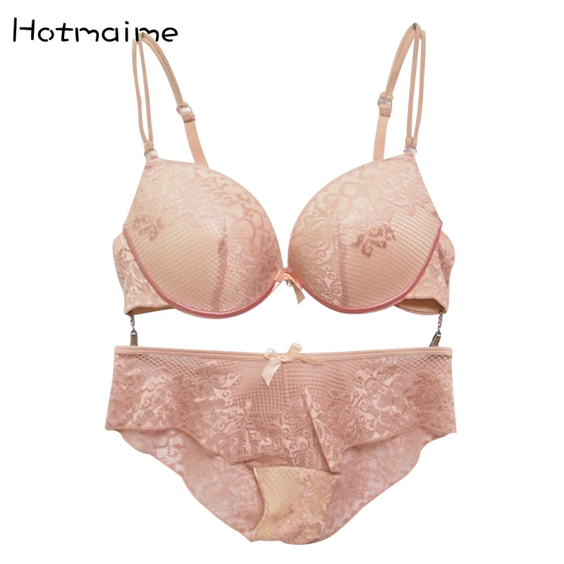  New Deep U Push Up Bra Setfrance brand bra setssexy lingeriesexy lingerie braWomen underwearbra bri