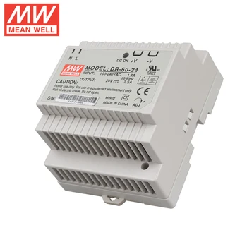 

[official authorized] Taiwan Mean Well switching power supply DR-60-24 60W 24V2.5A industrial grade rail type