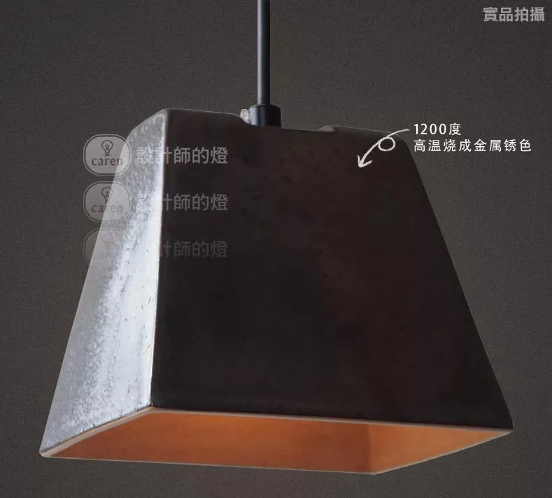Loft Europe type retro pendant lamp , American vintage industrial single head ceramic and metal chandelier in restaurant and ba