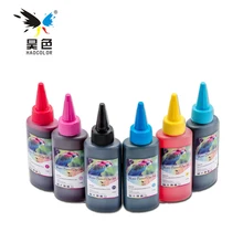 Haocolor 600 мл чернила на водной основе быстро сохнут формула заправленные чернила T6731-T6736 для Epson L800 офисный струйный принтер
