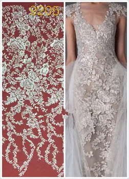 

popular French net lace CGL-80205 best quality flower design African lace fabric for party dress