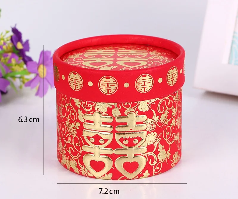 300pcs-Traditional-Chinese-Red-Bronzing-Candy-Box-Cylinder-Paper-Wedding-Favors-Gift-Box-wen6337 (1)