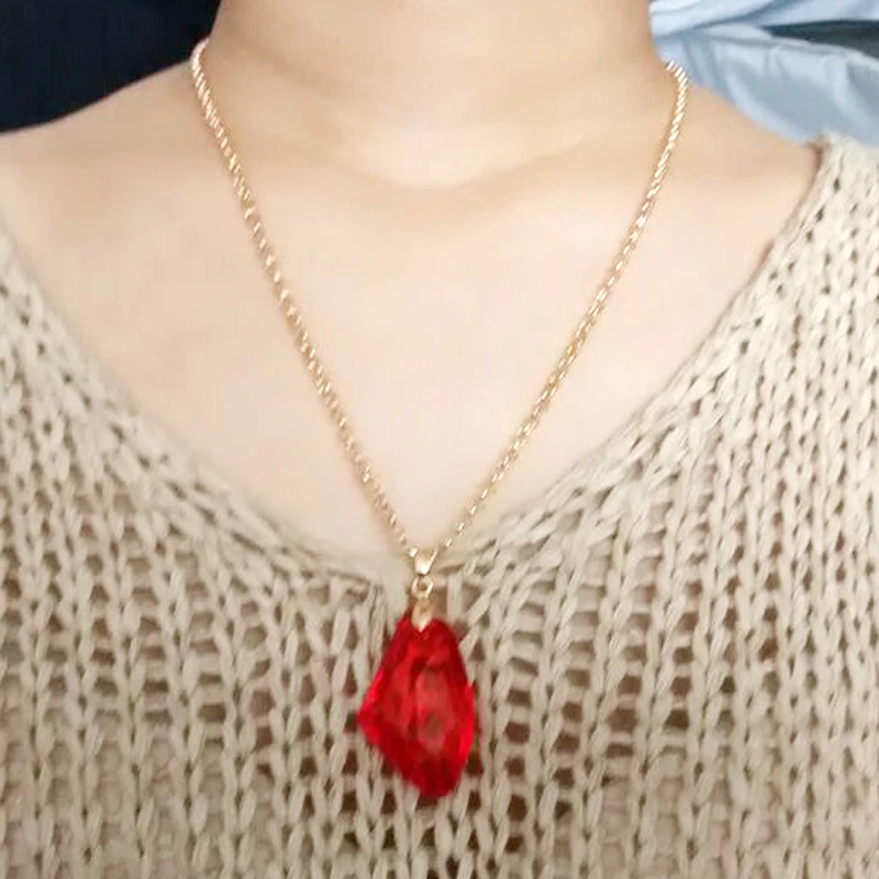 Мода Слизерин красный философский камень ожерелья для женщин колдун магические подвески фильм подарки для детей подарок