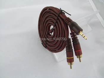 

3.5 mm to Double lotus Audio line Computer speakers line Speakers sound line Audio signal cable 5M 16ft