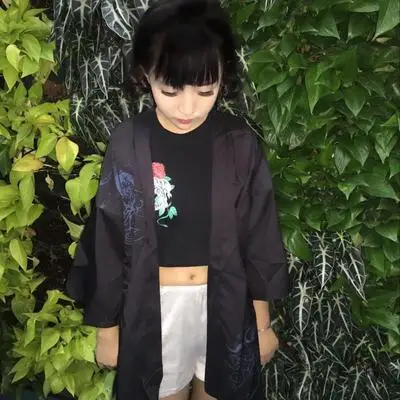 Survêtement Conception Couleurs La Taille Plus Femmes Avec Kimono 2 a7896 Ceinture Imprimer Harajuku Solaire wUqzFY