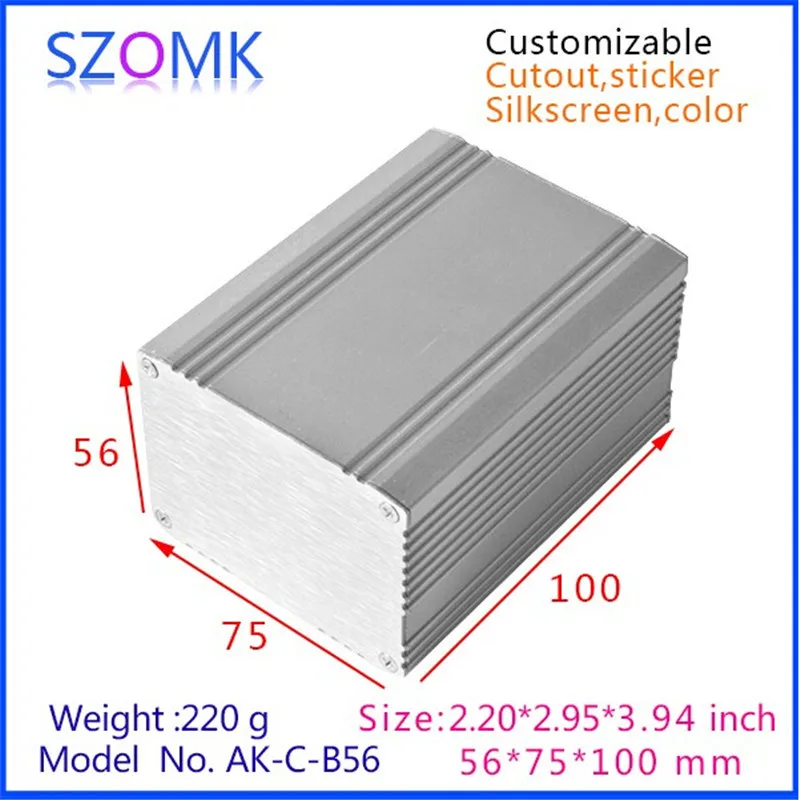 aluminum extruded enclosure project box instrument enclosure junction housing szomk chassis outlet boxes (2).jpg