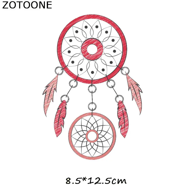 Черный ZOTOONE дети утюжок на трансферные патчи Красивая нашивка "Ловец снов" для одежды А-уровень моющиеся легко печать бытовые Утюги C - Цвет: Черный