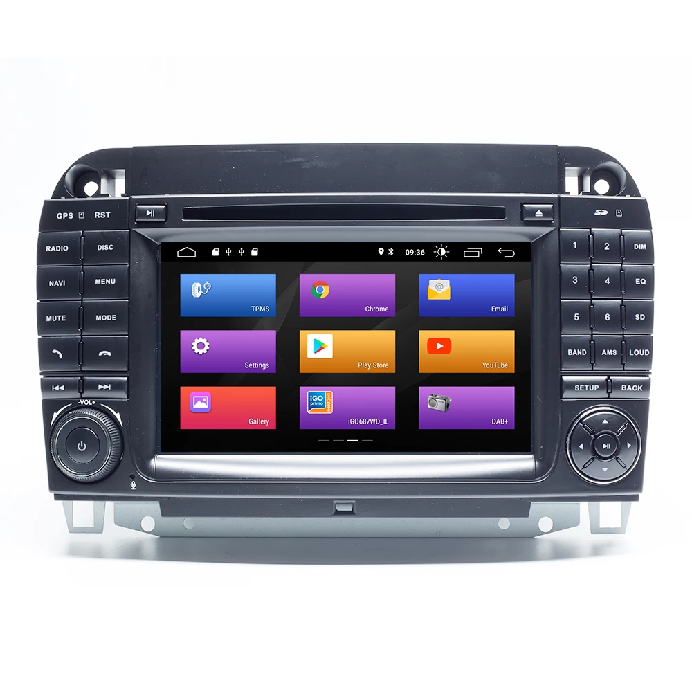 Best Josmile Car Multimedia Player DVD Automotivo 2 Din Andorid 9.0 For Mercedes/Benz/W220/W215/S280/S320/S350/S400 S Class GPS Radio 2