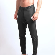 Мужские спортивные штаны для тренажерного зала с ящиками для фитнеса, бодибилдинга, бегунов, тренировочных брюк, мужские повседневные спортивные хлопковые узкие брюки-карандаш