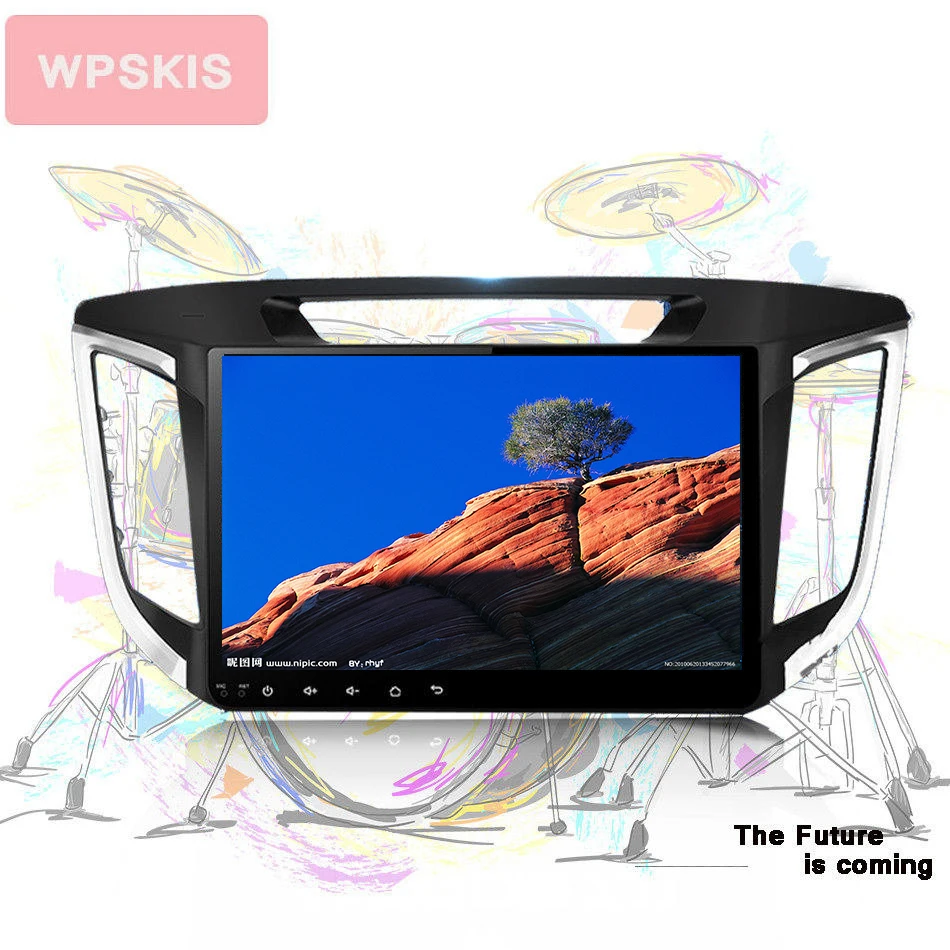 10 1 дюймов 4G android 0 навигации автомобиля dvd плеер 1280*720 для HYUNDAI IX25 CRETA gps стерео
