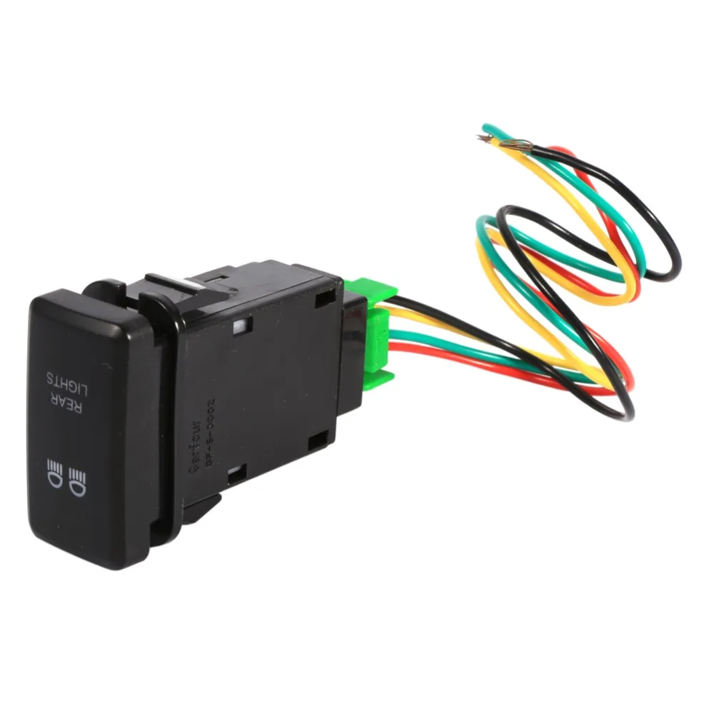 Автомобильный кнопочный СВЕТОДИОДНЫЙ Переключатель 12 В 5 контактов задний