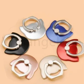 

5000pcs Luxury 360 Degree Metal fold Finger Ring Holder Mobile Phone cat face Holder Finger Stand Holder For iPhone for samsung