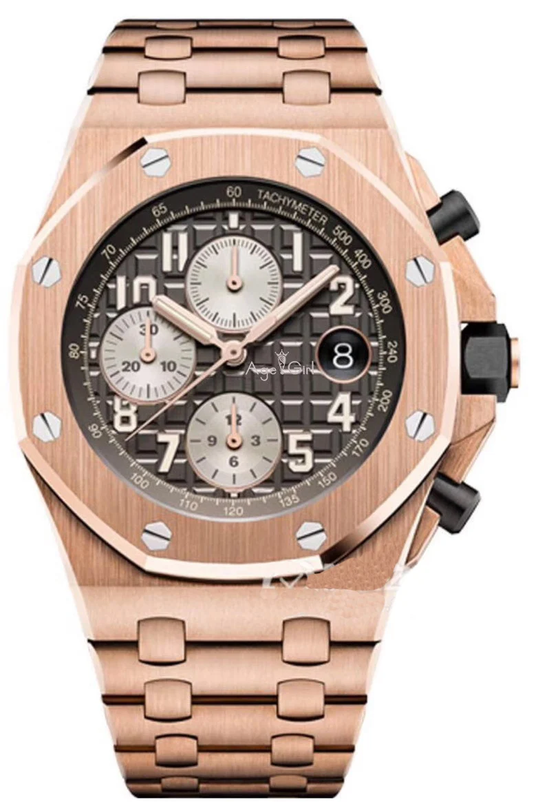 

Luxury Brand New Men Watch Chronograph Sapphire Stainless Steel Rose Gold Silver Black Blue Luminous Sapphire Watches Limited