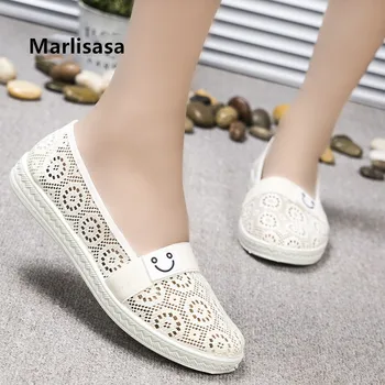 

Marlisasa Women Cute Beige Comfortable Breathable Flat Shoes Lady Sweet Slip on Flats Cool Shoes Zapatos Planos De Mujer F3518