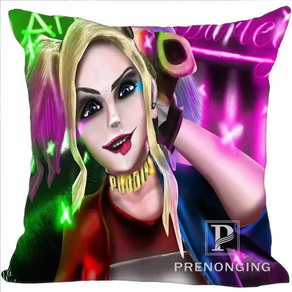 

Custom Pillowcase Cover Harley Quinn Joker @03 Square Zipper Pillow Cover (one side)180117#115