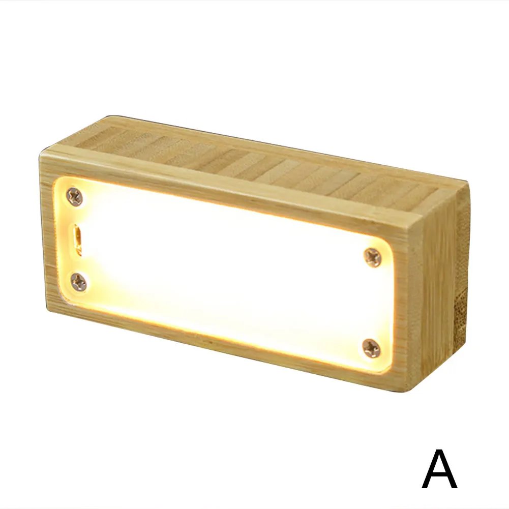 LED Wooden Night Light USB Charging Touches Control Desk Table Light Modern simplicity Indoor lighting fixt_WK - Испускаемый цвет: bamboo A