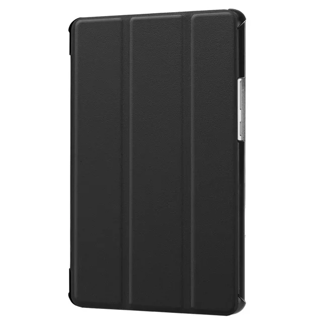 IBuyiWin Магнитный стенд Смарт из искусственной кожи чехол для huawei Mediapad M5 8," планшет с функцией с Авто Режим сна/Wake Up+ Защитная пленка на экран+ подставка для ручек - Цвет: Black