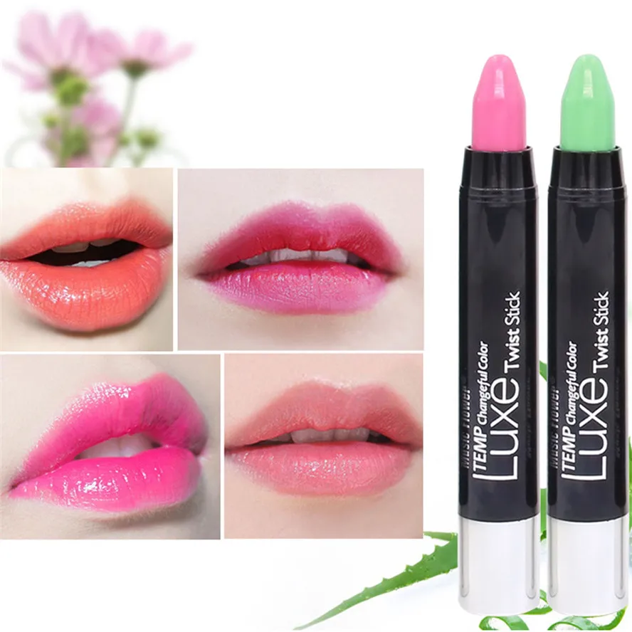 

OutTop Waterproof Jelly Lipstick Color Change Lip Gloss Moisturizer Makeup Tool 180322 drop shipping