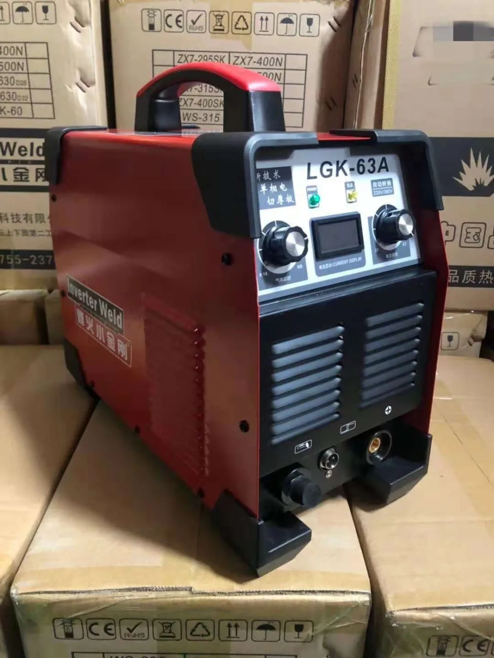 Inverter DC Air Plasma Cutting equipment LGK 63A Cutter ,AC220V/380V
