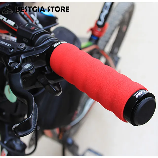 Bicycle Lockable Handle Grip Sponge Handlebar Grip for Mountain bike