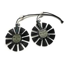 2 шт./компл. T129215SU EX-RX 570 GTX 1070/1060 двойной охлаждающий вентилятор GPU для GeForce ASUS AREZ-EX-RX570-4G/8G Видеокарта охлаждения