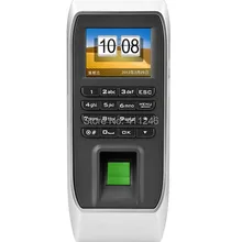 Биометрический отпечаток пальца Дырокол usb Время часы английская офисная посещаемость рекордер времени работник сенсорная машина считыватель