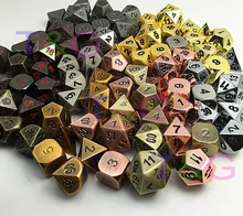 5pcs/lot 4 6 8 10 12 sided dice D4D6D8D10D12D20 dices Dungeons and dragons game table faces dnd board game dices tools