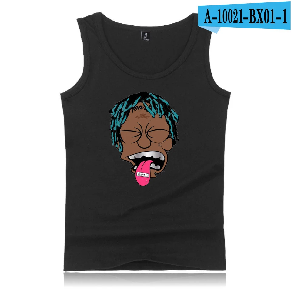 Frdun Tommy Lil uzi VERT безрукавки для женщин Новая мода Прохладный популярные хип хоп Стиль Уличная для женщин/для мужчин повседневное летн - Цвет: black