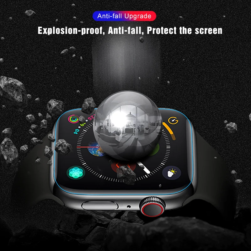 2 PCS Weiche Hydrogel Film Full Screen Protector Für iwatch 1 2 3 4 Schutz Glas Für Apple Uhr 44mm