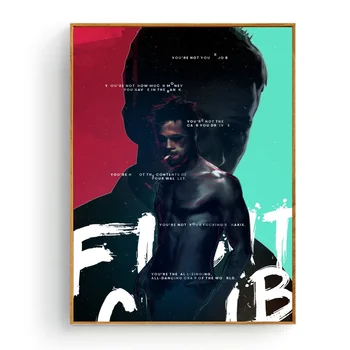 

Fight Club Art Silk Fabric Poster Print 12x18 24x36inch Wall Pictures For Room Decor