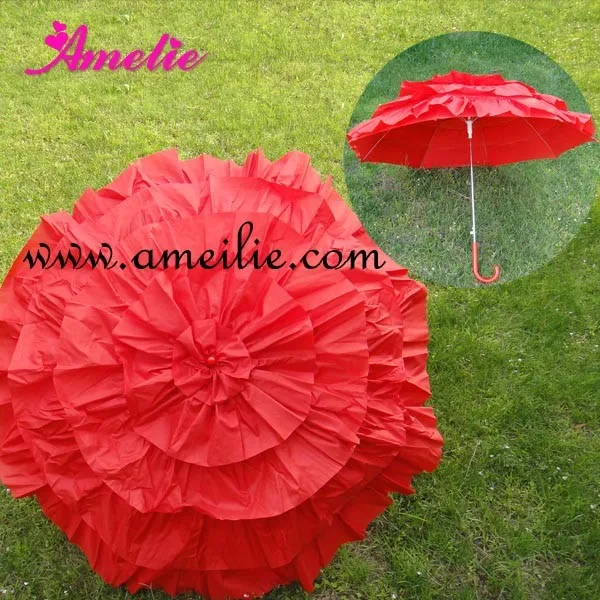 

20 Pcs/Lot Free Shipping Frilly Parasols Cancan Wedding Lace Umbrella