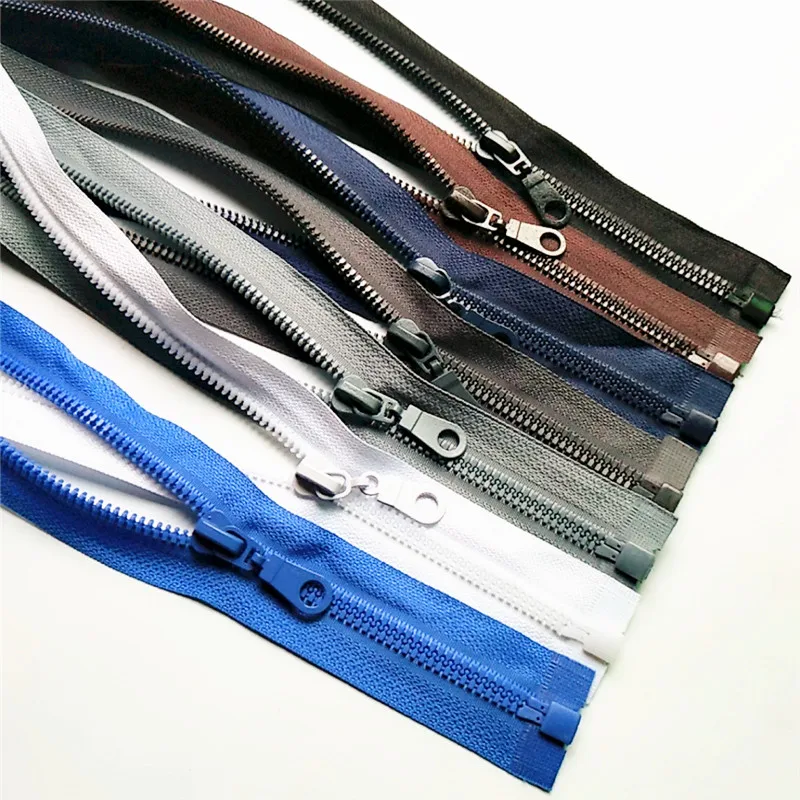 Buy 7pcs 7color 70cm Open end Zipper 5 Resin Zipper