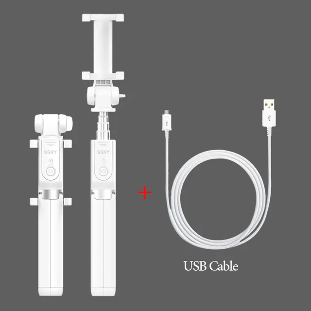 Ulanzi 3 в 1, селфи-Палка для мобильного телефона, штатив, монопод, селфи-Палка для телефона, Bluetooth, дистанционная подставка, палка для iPhone X, samsung, Xiaomi - Цвет: 70cm with USB Cable